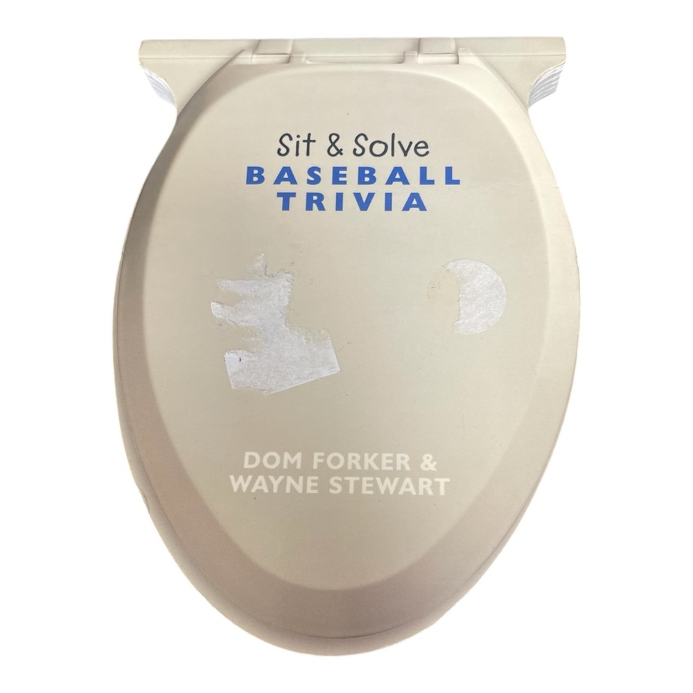 Sit & Solve Baseball Trivia Toilet Seat Book